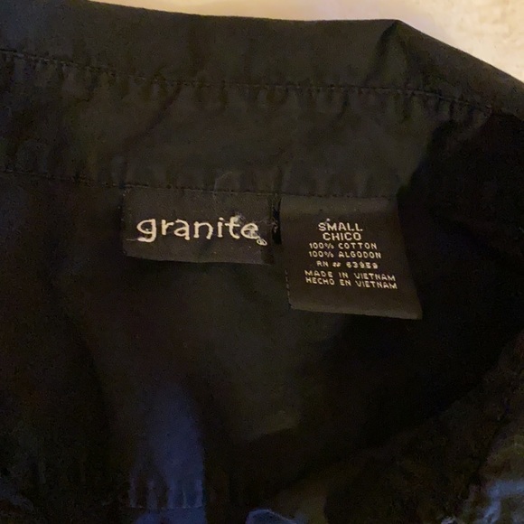 Small black Granite Button Down - Picture 2 of 4